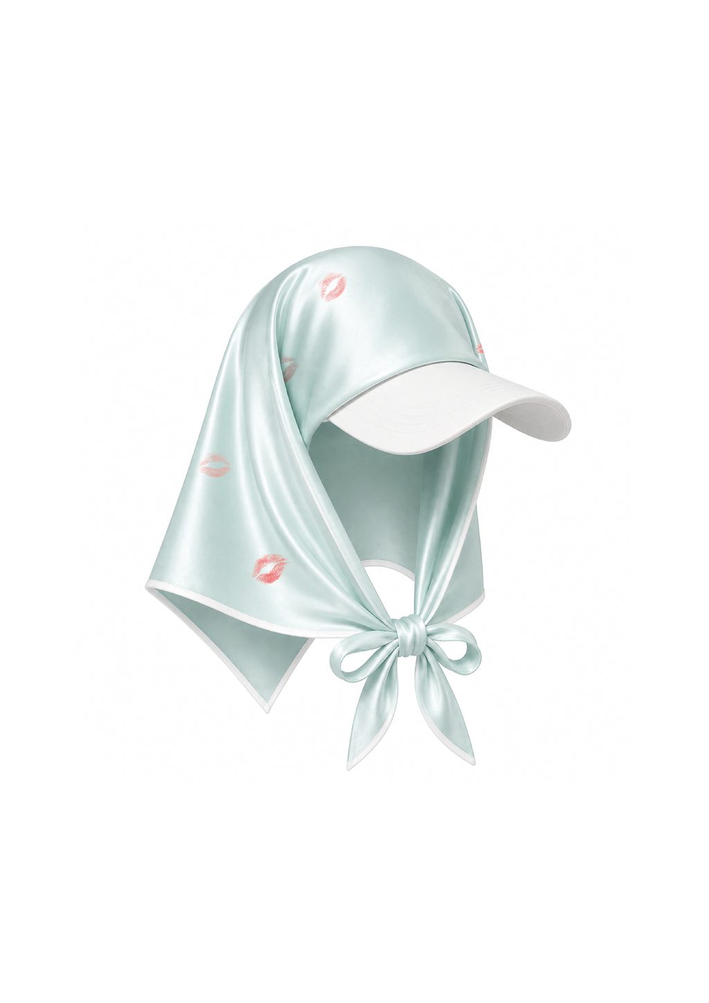 turquoise silk cap