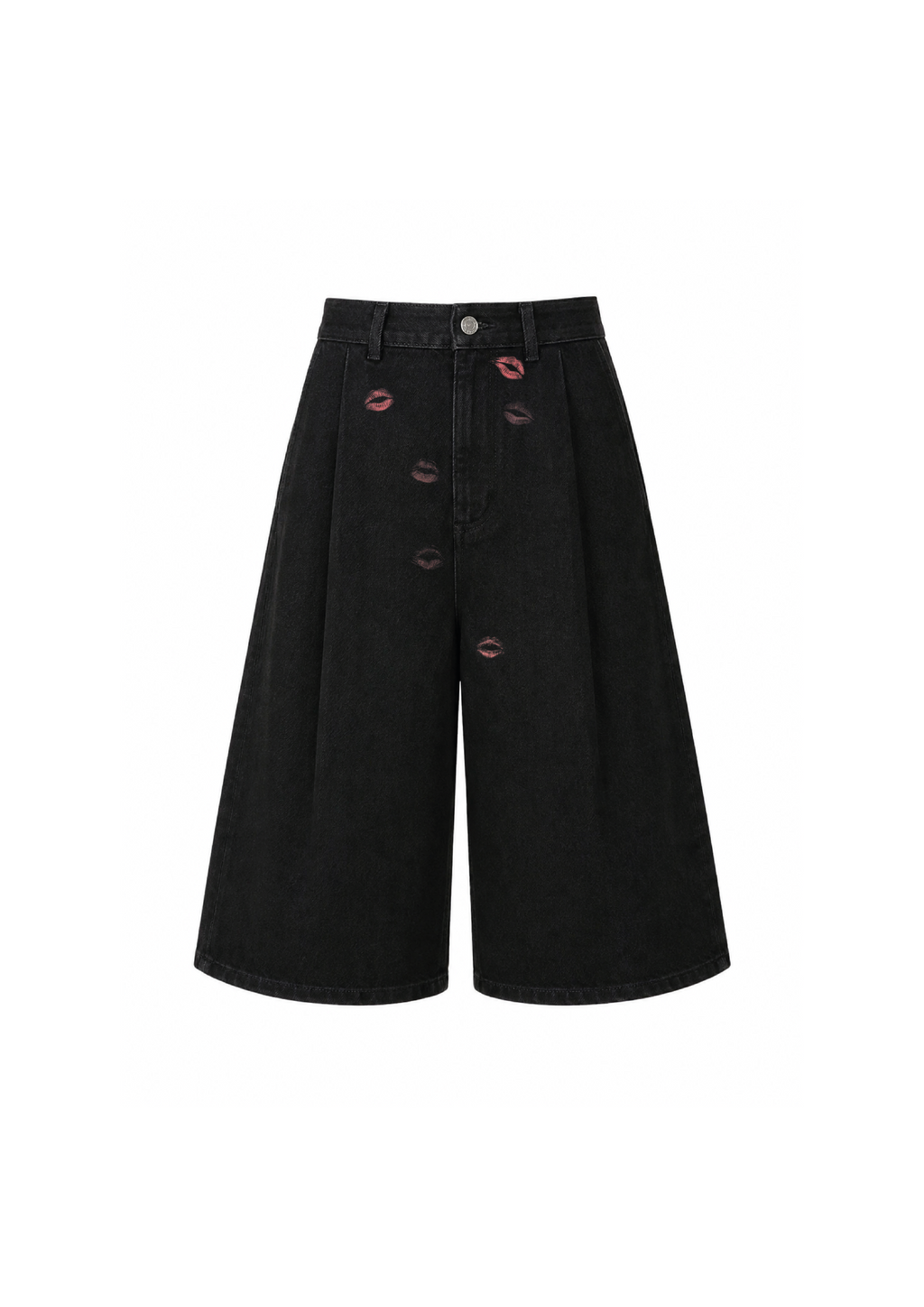 Black denim jorts