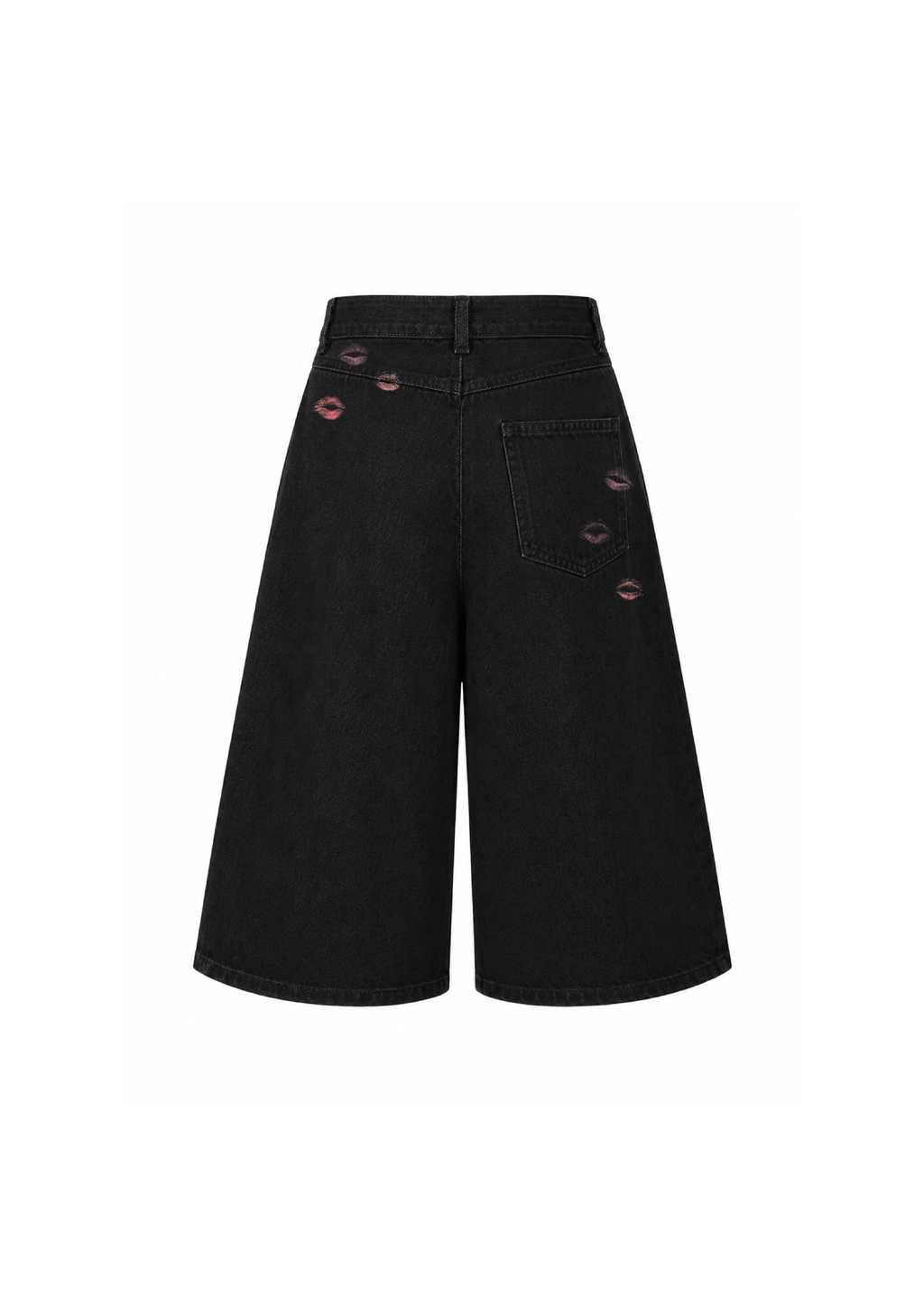 Black denim jorts