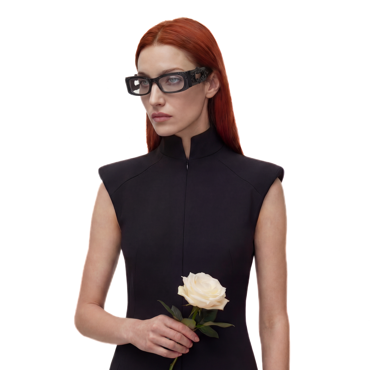 Black transparent ornament