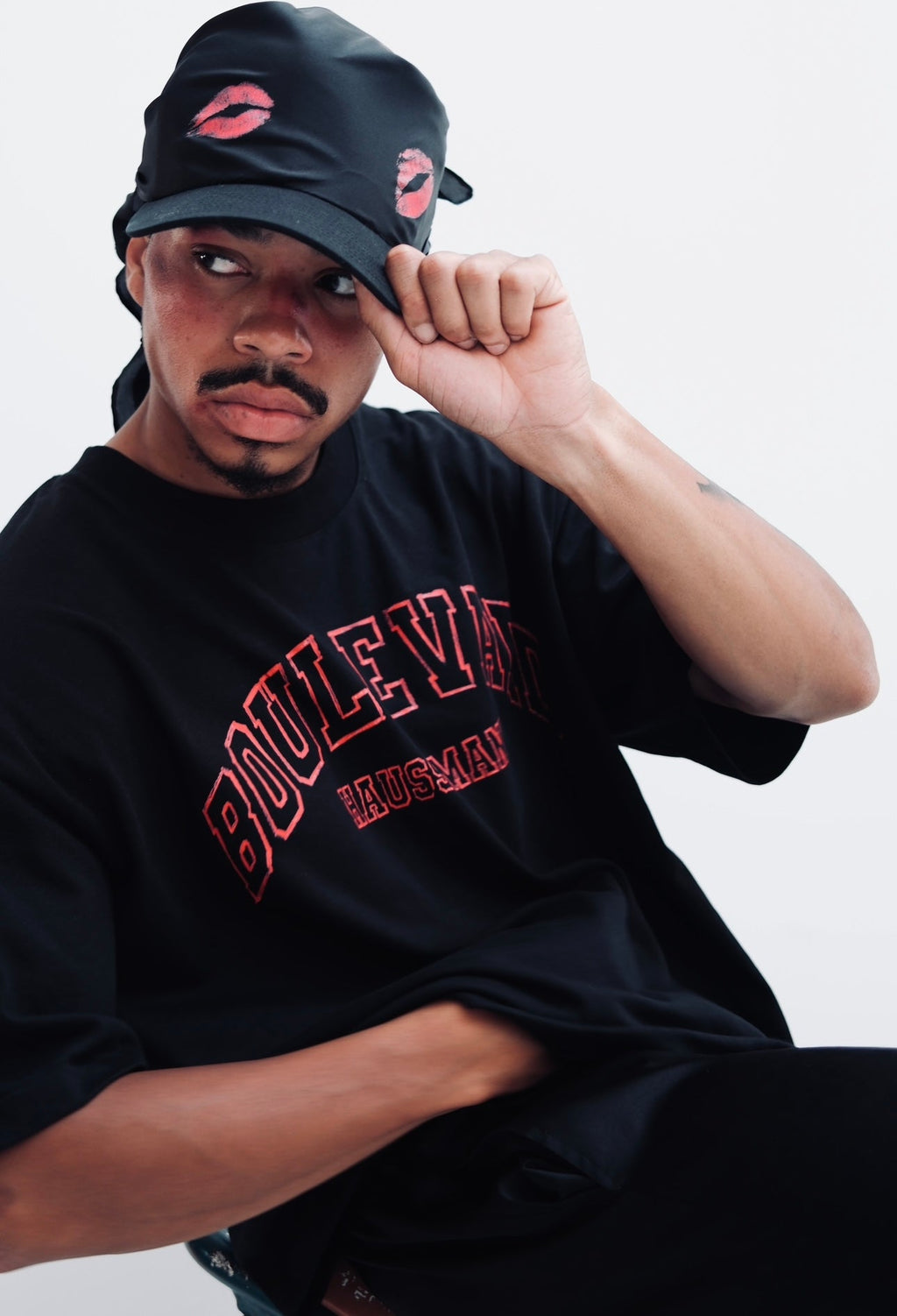 Black silk cap