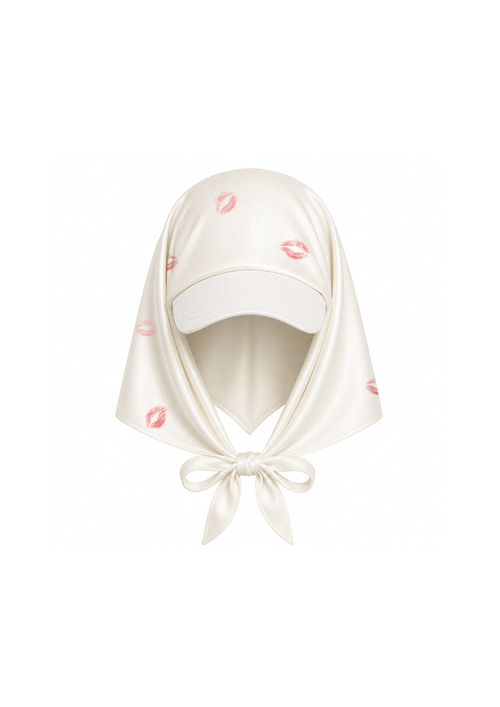 white silk cap