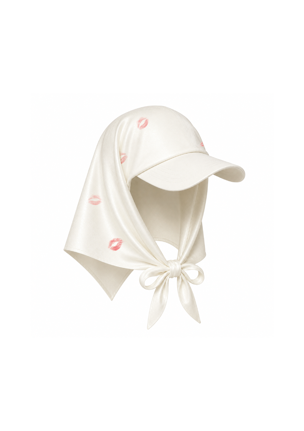 white silk cap