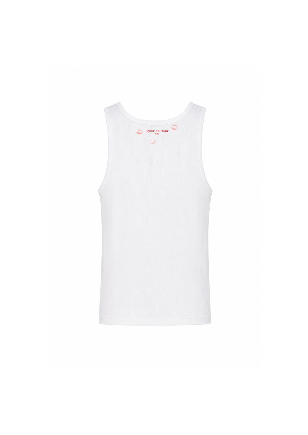 White kiss tank top