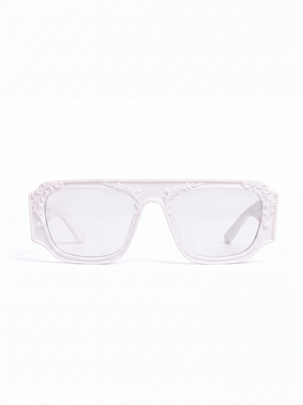 Transparent aviator white