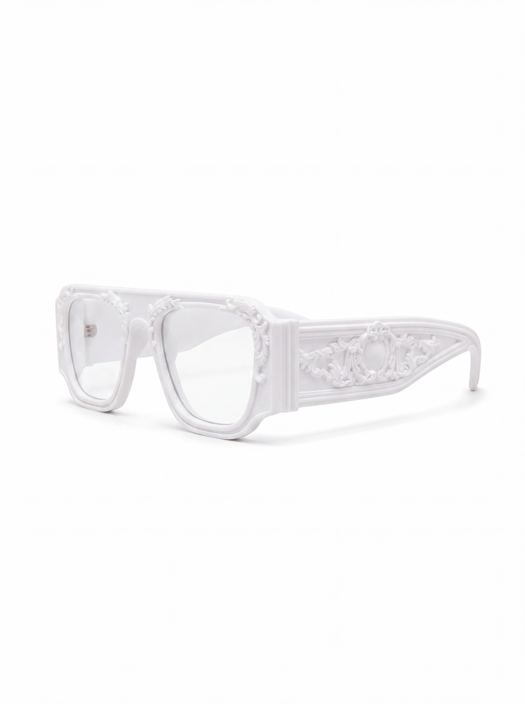 Transparent aviator white