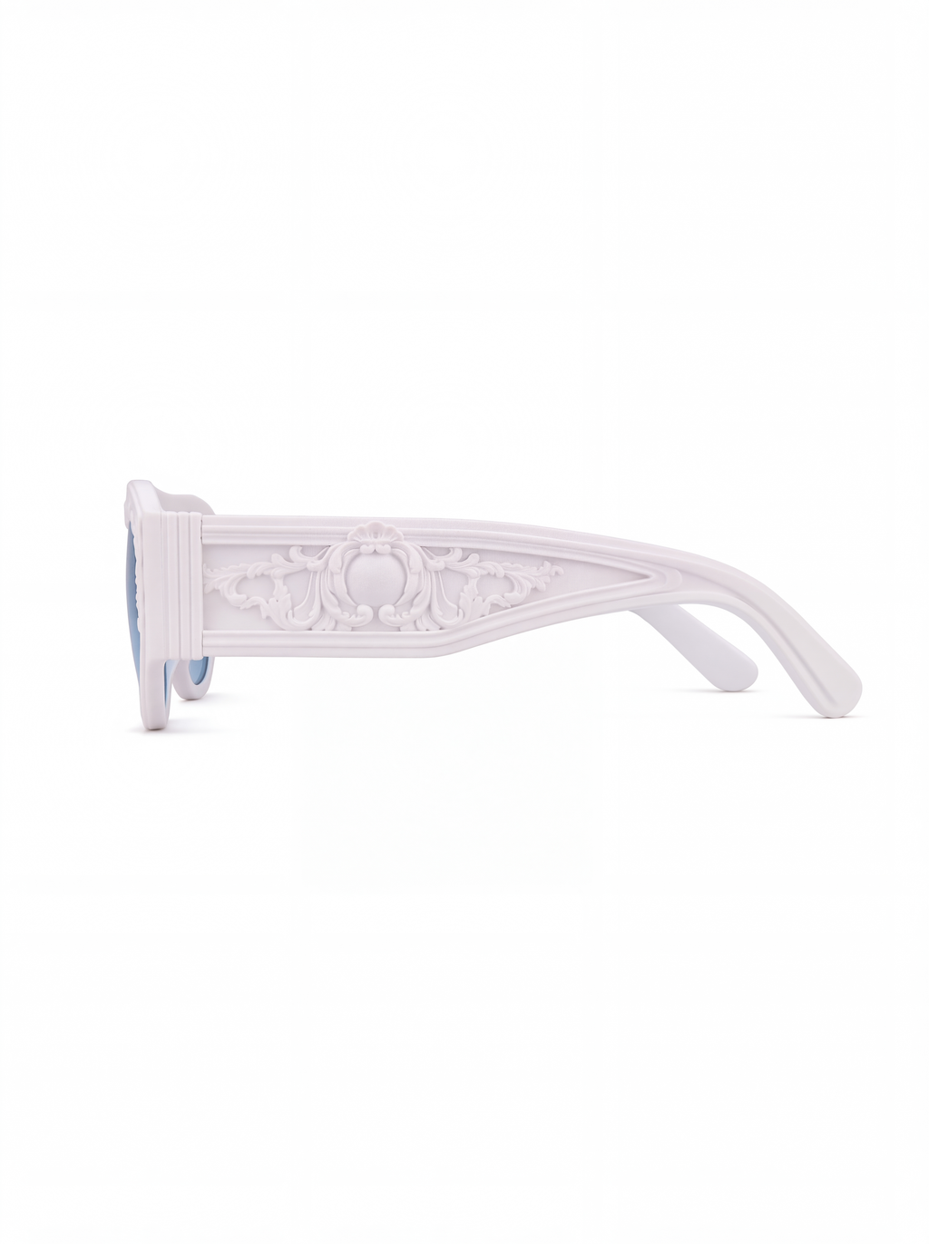 aviator white blue