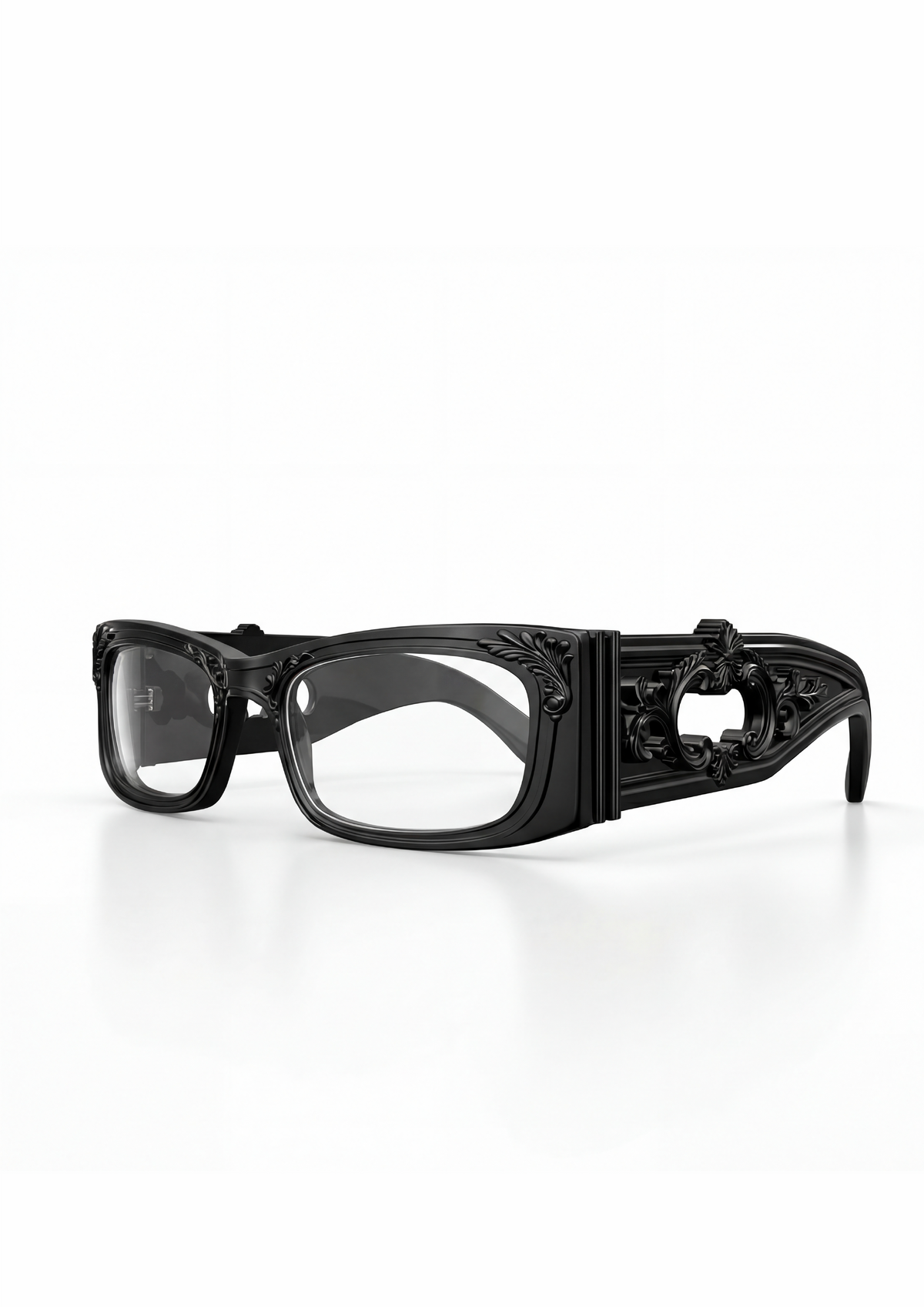Black transparent ornament