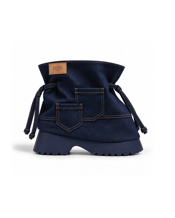 Denim Dustbag Boots