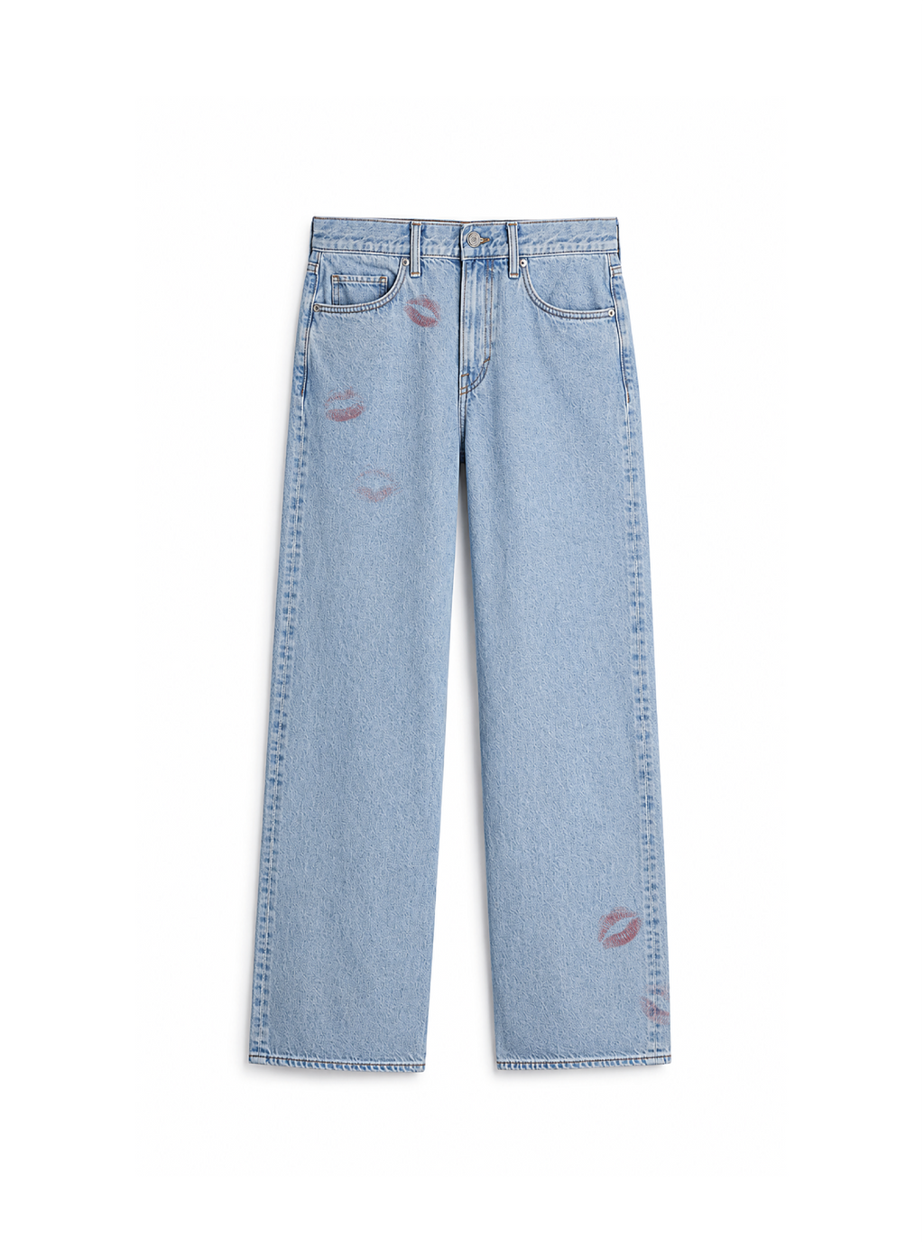 Blue denim trousers