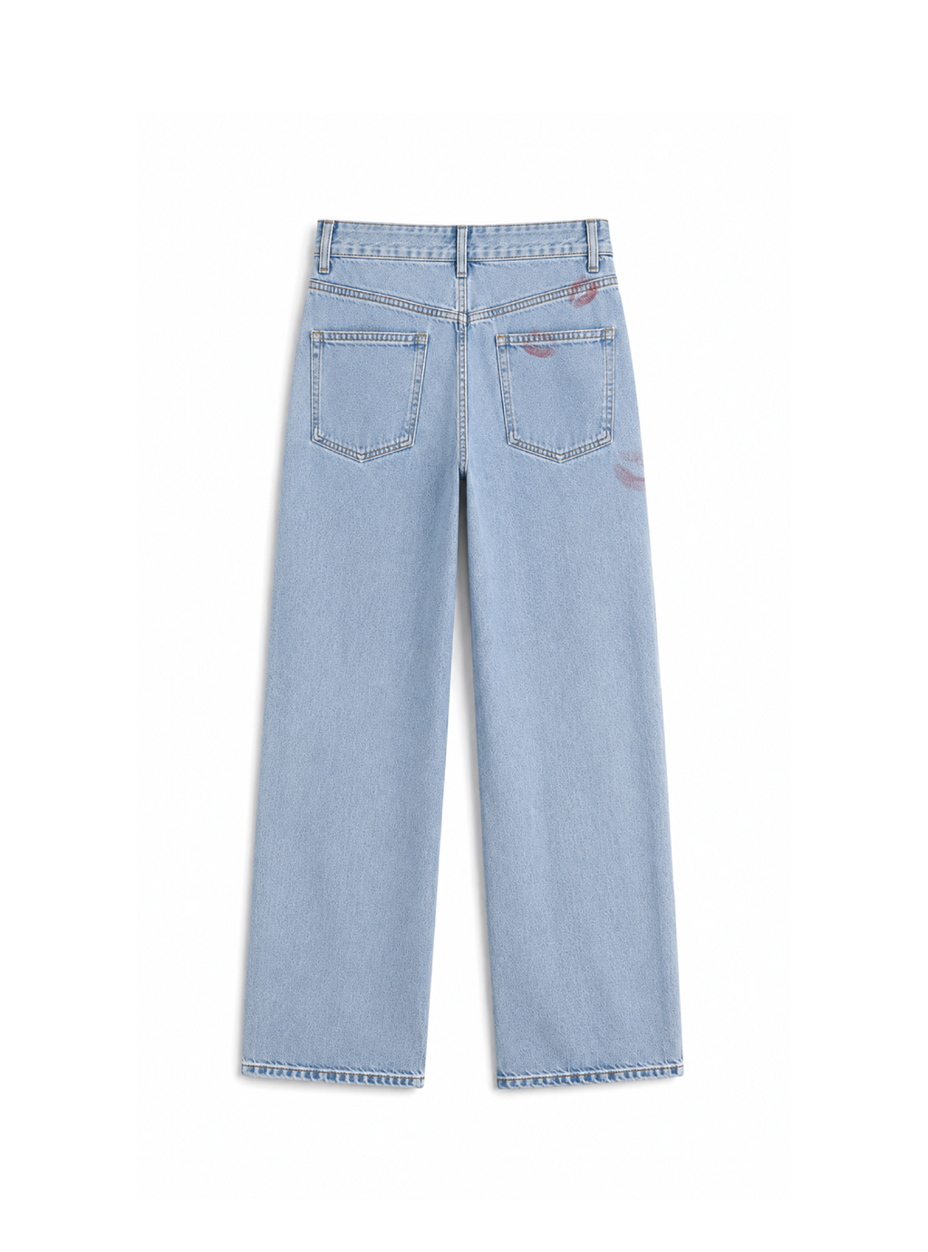 Blue denim trousers